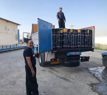 بارگیری ایزوگام به مقصد بانه