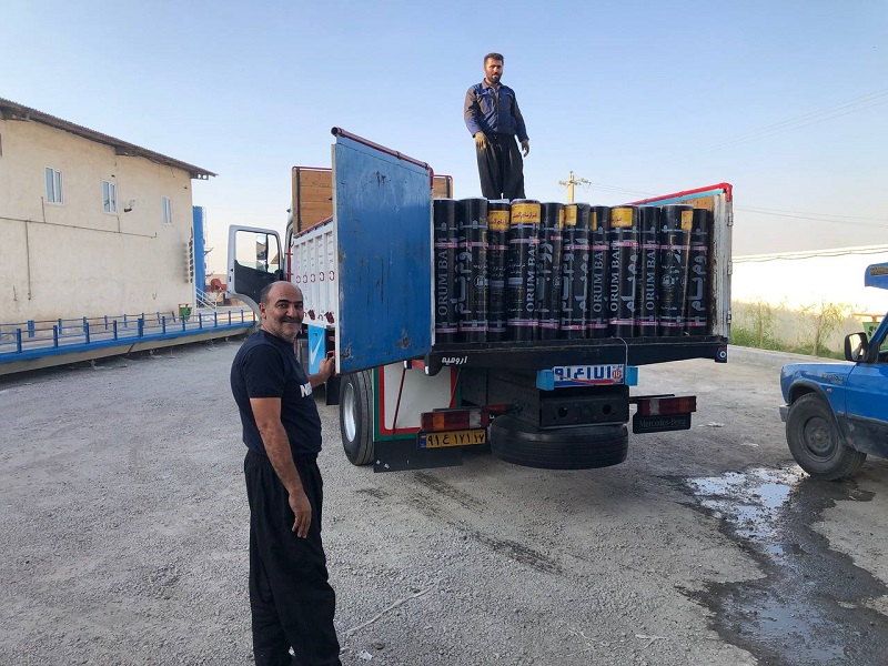 بارگیری ایزوگام به مقصد بانه